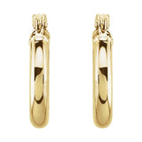 Tube Gold Hoop Earring