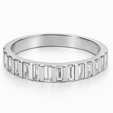 Lab Diamond Baguette Band 3.5mm Flat Style