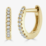 Diamond Huggie Earrings