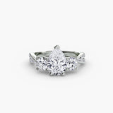 Three-Stone with Pavé Band 2