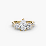 Three-Stone with Pavé Band 2