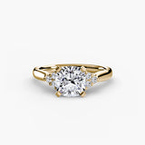 Solitaire with Cluster Shoulders 2