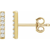 Bar Lab Diamond Earrings
