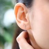 Bar Lab Diamond Earrings