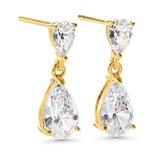Double Tear Drop Earrings