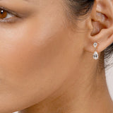 Double Tear Drop Earrings