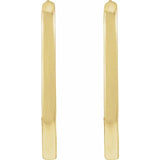 Elongated Hoop Earrings