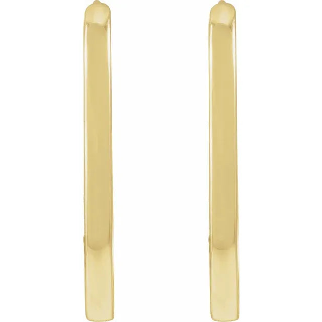 Elongated Hoop Earrings