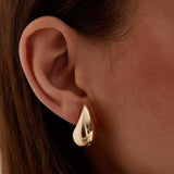 Chunky Teardrop Stud Earrings