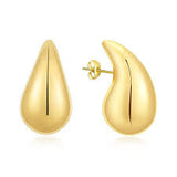 Chunky Teardrop Stud Earrings