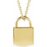 Lock Pendant Necklace