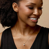 Round Diamond Bezel Necklace