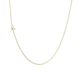 Side Initial Necklace